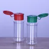 Conjunto de garrafas plásticas vazias de especiarias para armazenar tempero de churrasco Sal PepperGlitter Shakers Garrafas 60 ml2 oz4162588