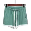 Sommer Baumwolle Shorts Frauen Sport Hosen feminino Frauen Hohe Taille Schwarz Blau Hause Lose Casual Shorts plus größe mit Tasche 210301