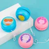 Children Yo-Yo Girl Boy Gift Color Cute Wooden Yo-Yo Toy For Kindergarten Various Patterns Of Yo-Yo Mecanum Wheel Toy G1125