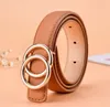 Fashion Kids Belt Boutique Children Metal Buckles Belts Babypu Leather All-Match Suspenders Tillbehör 80 cm 108 cm