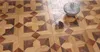 Noyer américain art parquet carrelage en bois dur décor à la maison tapis revêtement mural luxueuses villas médaillon décoratif incrustation papier peint décors fond