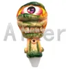 Pipa per tabacco 3D Evil Monster Face Character Smoking Glass Bong