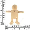 Peg Doll Limbs Mobile Robot di legno Giocattoli Bambola di legno Fai da te fatto a mano Burattino di embrione bianco per la pittura per bambini DAJ149