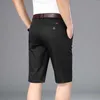 6 Colors Khaki Gray Mens Shorts Casual Classic Fit Comfy Golf Short Summer Men's Smart Knee Length 210716