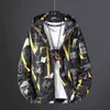 Federmännerjacke leuchtend Hip Hop Retro Farbe Patchwork Jacken Windjacke Streetwear Titel Hipster plus Größe 5XL 6XL 7XL 211103