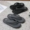 Men's Slippers Summer Flip Flops Beach Thick Bottom Outdoor Shoes Slides Thong Women Sandals Soft 211110
