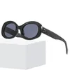 Einfache Ovale Runde Mode Frauen Sonnenbrille Große Kunststoff Solide Rahmen Unisex Coole Schwere Gläser 5 Farben Großhandel