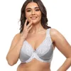 Plus Size Bra Lager Bosom Kant Borduurwerk Minimizer BH Voor Womens Sexy Underwire BRALETTE BRALTERIERE TOP F G H I CUP 211110