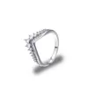 Conjunto de anillos de princesa con diamantes de circonia cúbica transparente, caja original, anillos de plata de ley 925, anillos de corona de boda para mujeres y niñas 5064456