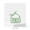 Sacs de soirée luxe bandoulière pour femmes en cuir souple sac à bandoulière fourre-tout plissé Design chaîne nuage couleur unie sacs à main