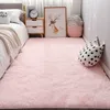 Custom Nordic Ins Bedroom White Plush Bedside Rug Living Room Thick Mats Suitable For Home Decoration Boy Crawling Carpet 220301