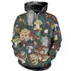 Tessffel est Plants Mushroom Fungus Camo Funny Fashion Tracksuit Pullover 3DPrint Zipper/Hoodies/Sweatshirts/Jacket A-19 220114