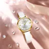 Curren Nowe zegarki dla kobiet Proste kwarcowe damskie zegarki ze skórzanym paskiem elegancja nadgarstka uroku ponad 2 q0524