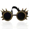 Vintage Victoria Gotik Cosplay Steampunk Goggles Glasses Kaynak Punk Q1FA9288044