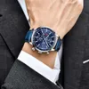 BENYAR Orologi da uomo Luxury Top Brand Cronografo al quarzo Orologio Moda Sport Automatico Data Orologio da uomo in pelle Relogio Masculino 210728