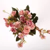 Fleurs décoratives couronnes 1 paquet fleur artificiel petit cloousse carnations de mariage bouquet de mariée maison décor pographie décoration handmad