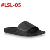 2023 SLIPPER Women Slippers Sandalen Mannen Glijden aan het water Bruine bloemleer Sandaal Dames Flip Flops Heren schoenen 36-46 met oranje doos en stofzak #LSL-10