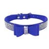 Dog Collars & Leashes Rhinestone Bow Collar Durable Adjustable Pet Accessories Comfortable Personalized For Small Medium Large