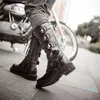 Combat-boots Mens Lace Up Westerm Boots Buckles Motorcycle Boot Streetwear Zapatos De Hombre
