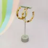 Hoop & Huggie TRENDY WOMEN EARRINGS GOOD QUALITY ROUND MULTICOLOR ACRYLIC EARRING