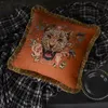 Cuscino/Cuscino Decorativo Tessuto In Velluto Leopardo Americano Stile Di Lusso Nappe Fodera Per Cuscino Del Divano Per La Casa Senza Anima Per Il Soggiorno Del Seggiolino Auto