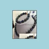 Beaded Necklaces & Pendants Jewelry Stunning 12-1M Tahitian Black Green Pearl Necklace 18 Inch 14K Gold Clasp Bracelet 7.5-8 Drop Delivery 2
