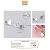 Stud Trustdavis S925 Sterling Silver Fashion Sweet Asymmetric Heart FlowerStud Earring For Women Wedding Party F￶delsedag Present DS921