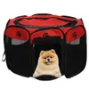 Pet Dog Box Tenda Crate Room Pieghevole Cucciolo Esercizio Gabbia per gatti Impermeabile Esterna Due Porte Rete Ombra Copertura Nido Canile 210722