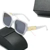 Óculos de sol de designer de luxo para homens mulheres quadro quadrado piloto óculos de sol clássico moda óculos de alta qualidade lunettes de soleil despeje femmes com caso sonnenbrille