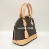 Women Totes Bolsa Designers Bags Bolsa de Couro Genu￭na Marca de Luxo Alma BB Tote Ladies Purse com tiras de corpo cruzado