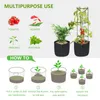 Planters & Pots DIY Plant Bag Potato Grow Planter Planting Container Vegetable Flower Gardening Jardineria Garden Pot