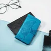 Emboss Butterfly Flower PU Leather Wallet Flip Stand Phone Cases for iPhone 13 12 11 Pro Max Mini XR XS X 8 7 6 Plus Samsung A22 A32 A51 A71 A33 A53 S21 S20