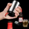 Sea shipping Magnetic Automatic Beer Opener Stainless Steel Bottle Opener Portable Magnet Wine Openers Bar tool T2I51710