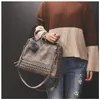 HBP Non-Brand Women's fashion frosted leather motorcycle rivet portable one shoulder leisure bag 1 sport.0018