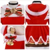 ROLECOS Game Genshin Impact Barbara Cosplay Costume Christmas Dress Women Red Party Hat Full Set Y0913