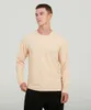 lu-30 Fitness Sports long-sleeved T-shirt autumn new high elastic quick-drying round neck