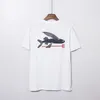 Summer New Shark Print Cotton Fashion Trend Men's T-Shirt Batch All-match Tees Comfort Simple Print Unisex Short Sleeve Tops