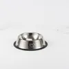 Stainless steel pet bowl with footprints non slip dog bowls cat and dog food utensils pet products5533954