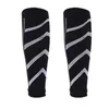 Chaussettes pour hommes imprimé rayé manches de Compression jambe Nylon respirant pied Sport chaussette pour hommes femmes fasciite plantaire