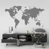 Moderne Home Decor Wereldkaart Muursticker Vinyl Interieur Design Slaapkamer Woonkamer van de Decal Afneembare S144 211229