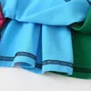 Neugeborenen Kleider Kleinkind Kind Baby Mädchen Sommer Regenbogen Nähte Kleid Ärmellose Prinzessin Kleid Kinder Kleidung Q0716