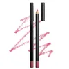 Partihandel 12 färger Vattentät LiPliner Pencil Contour Sexig Matt Ety Eye Lip Beauty Makeup Cosmetic