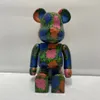 الحجز الجديد bearbrick400andywarhlowers أندي الجدار الزهور الدب بلوك الدب الأعمى مربع اليدوية 28 سنتيمتر