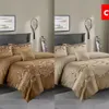 Set biancheria da letto 2 o 3 pezzi Set copripiumino stampa fiori di lusso con chiusura a cerniera 1 copripiumino + 1/2 federe Us/eu/au taglia C0223