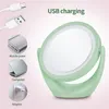 Makeup Mirror 5x المكبرة المرايا LED مضاءة شاشة تعمل باللمس الغرور مرآة المحمولة خلع الملابس الجدول مرايا مستحضرات التجميل