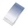 Towel Solid Color Striped Bath Towels Woman Shawl Multi-functions Absorbent Quick-Drying Beach Soft Warm Home El Washcloth