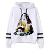 Demon Slayer Kimetsu No Yaiba Männer/Frauen Hoodies Anime Unisex Ästhetik 90er Jahre Nezuko Zenitsu Tanjiro Sweatshirt Casual Male Hood Y211122