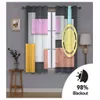 Chinese Style 3D Blackout Curtain geometry Printing Curtains For Living Room Bedroom Modern Kitchen Door Curtain