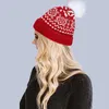 Beanie/Kafatası Kapakları Fashsiualy Noel Şapkası Kazak Örme Beanie Hediye Çocuklar İçin Hediye 2022 Yıllık Kafa PROS22