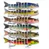 Top Quality 6 Color 12.5cm 21,5g ABS iscas de pesca para baixo trutas multi articulado swimbaits Swimking lento natação biônica isca de água doce de água de água 120 pcs / lote